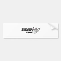 Silver fox logo bumper stickers