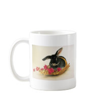 Silver fox rabbit named Boris flowers Mug