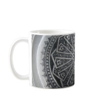 Silver Geometric Mug