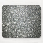 Silver Glitter Glamour Mouse Pad