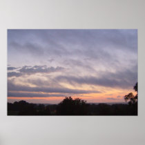 Silver Gloss Kentucky Sunset Poster Print