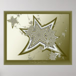Silver & Gold Stars posters