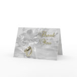 Silver Gold Thank You cards