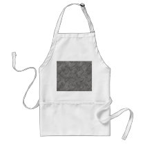Silver Grey Diamond Plate Textured Apron
