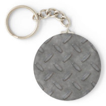 Silver Grey Diamond Plate Textured