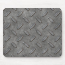 Silver Grey Diamond Plate Textured