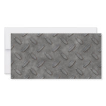 Silver Grey Diamond Plate Textured