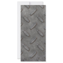 Silver Grey Diamond Plate Textured