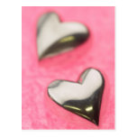 Silver Hearts Postcard