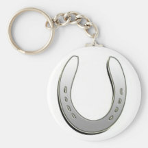 Silver Horse Shoe Keychains