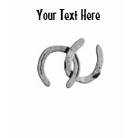 Silver Horse Shoes Customisable Woman's Spaghetti  t-shirts