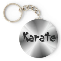 Silver Karate Keychain