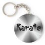 Silver Karate Keychain