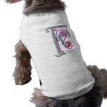 Silver Letter F Ornamental II Print pet clothing