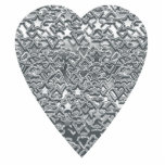 Silver Love Heart! Pin or Keychain or Magnet photo sculptures
