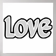Silver Love Posters