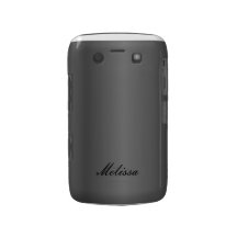 Silver Metal with Name Blackberry Phone Case Case-Mate Blackberry Case