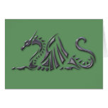 Silver Metallic Sea Dragon cards