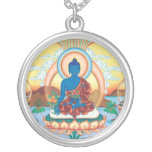 SILVER NECKLACE & PENDANT Medicine Buddha