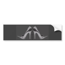 Silver Neon Stiletto's Bumper Sticker