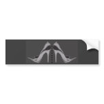 Silver Neon Stiletto's Bumper Sticker bumper stickers