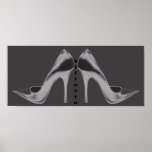 Silver Neon Stiletto's Posters posters