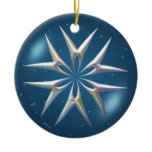 SILVER OPAL STAR by SHARON SHARPE Christmas Ornament
