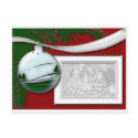 Silver Ornament Photo frame postcards