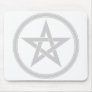 Silver Pentacle Pentagram Mouse Mat