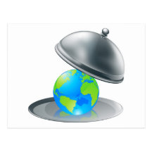 silver platter globe 2012 A5.jpg Postcard
