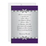 Silver & Purple Cocktail Party Invitations