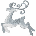 Silver Reindeer embroidered shirts
