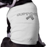 Silver Ribbon Support! Pet Tshirt