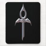 Silver Sanguinarius Ankh Mousepad