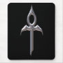 Silver Sanguinarius Ankh Mousepad