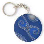 Silver Seahorse Keychain