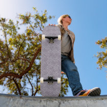 silver sequin effect skateboard