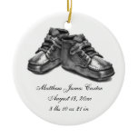 Silver Shoes Baby Birth First Christmas Keepsake O ornaments