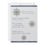 Silver Snowflake Invitation
