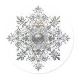Silver Snowflake Sticker