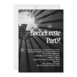 Silver Sparkle Disco Ball Bachelorette Party invitations