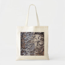 Silver Sparkling Sequin Look Bag