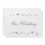 Silver Stars, Our Wedding, Invitations, Custom
