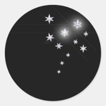 Silver Stars Stickers