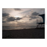Silver Strand Sunset Greeting Card