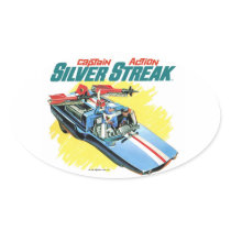 Silver Streak Vintage Ad Sticker