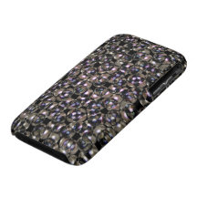 Silver Studs Abstract by Valxart.com iPhone 3 Cases