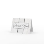 Silver Swirl Thank You Card