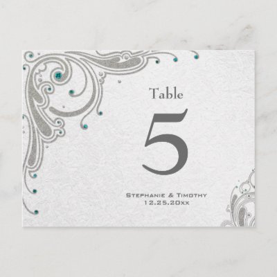 aqua wedding tables