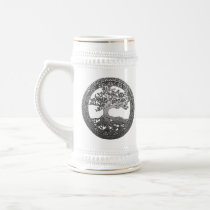 Silver Tree of Life Coffee Mug